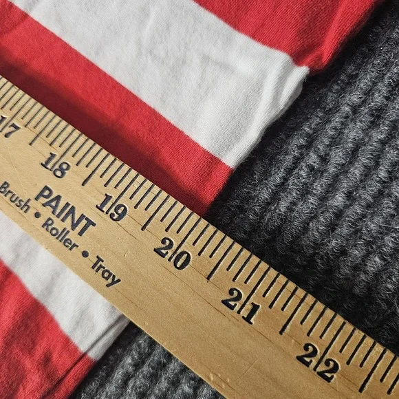 Vans Shirt Mens Large Red White Striped Graphic Skateboard Tee - Picture 6 of 10